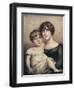 George Dacres Patterson & his mother, Eleanor Dacres Patterson, 1815. (1911)-Unknown-Framed Giclee Print