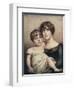 George Dacres Patterson & his mother, Eleanor Dacres Patterson, 1815. (1911)-Unknown-Framed Giclee Print