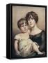 George Dacres Patterson & his mother, Eleanor Dacres Patterson, 1815. (1911)-Unknown-Framed Stretched Canvas