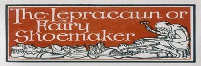An Irish Leprechaun or Fairy Shoemaker-George Denham-Mounted Premium Giclee Print
