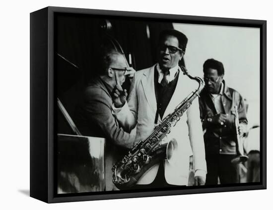 George Duvivier, Illinois Jacquet and Clark Terry at the Newport Jazz Festival, Middlesbrough, 1978-Denis Williams-Framed Stretched Canvas