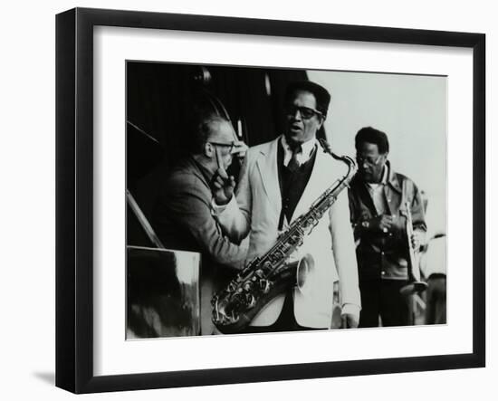 George Duvivier, Illinois Jacquet and Clark Terry at the Newport Jazz Festival, Middlesbrough, 1978-Denis Williams-Framed Photographic Print