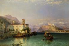 Arona and the Castle of Angera, Lake Maggiore, 1856-George Edwards Hering-Giclee Print