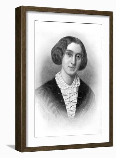 George Eliot, 19th Century English Novelist-Francois d'Albert Durade-Framed Giclee Print