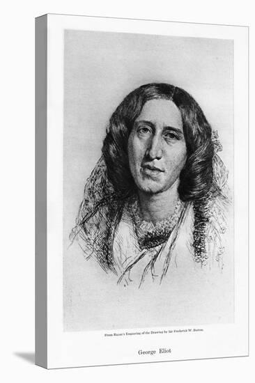 George Eliot, English Novelist, 19th Century-Frederic William Burton-Stretched Canvas