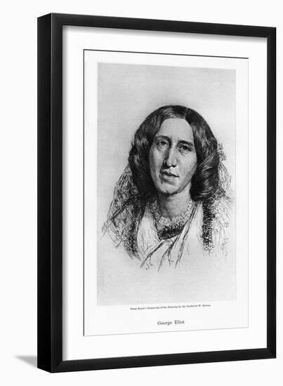 George Eliot, English Novelist, 19th Century-Frederic William Burton-Framed Giclee Print
