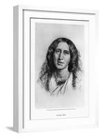 George Eliot, English Novelist, 19th Century-Frederic William Burton-Framed Giclee Print