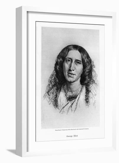 George Eliot, English Novelist, 19th Century-Frederic William Burton-Framed Giclee Print