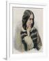 George Eliot - Portrait of the English Writer, Pseudonym of Mary Ann or Marian Evans-Stefano Bianchetti-Framed Giclee Print