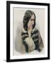 George Eliot - Portrait of the English Writer, Pseudonym of Mary Ann or Marian Evans-Stefano Bianchetti-Framed Giclee Print