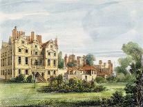 North Front, Old Palace, from the Queen's Garden, Plate 5-George Ernest Papendiek-Mounted Giclee Print