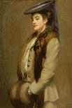 Portrait of a Lady with Fur Stole and Muff-George F. Henry-Giclee Print