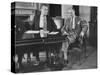 George F. Kennan Sitting with Caffrey at Economic Conference-Yale Joel-Stretched Canvas