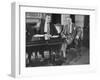 George F. Kennan Sitting with Caffrey at Economic Conference-Yale Joel-Framed Photographic Print