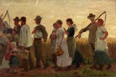 The Harvest Moon, 1881-George Faulkner Wetherbee-Stretched Canvas