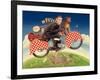 George Formby - Speed Ace, 1989-Frances Broomfield-Framed Giclee Print