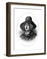 George Fox, Founder of the Quakers, 17th Century-Whymper-Framed Giclee Print