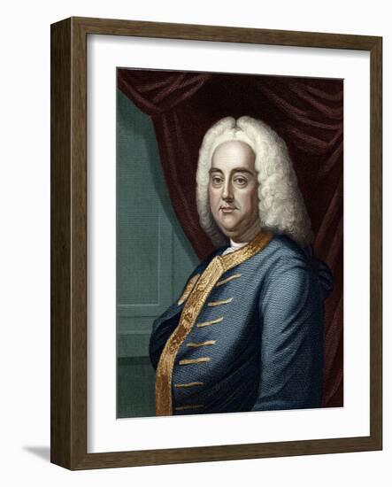 George Frederic Handel, Engraved by Thomson-English School-Framed Giclee Print