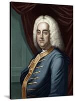 George Frederic Handel, Engraved by Thomson-English School-Stretched Canvas