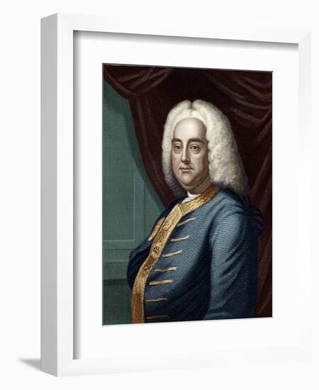 George Frederic Handel, Engraved by Thomson-English School-Framed Giclee Print