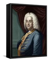 George Frederic Handel, Engraved by Thomson-English School-Framed Stretched Canvas