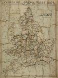 Prince of Wales' Maps: England, 1854-George Frederick Cruchley-Stretched Canvas