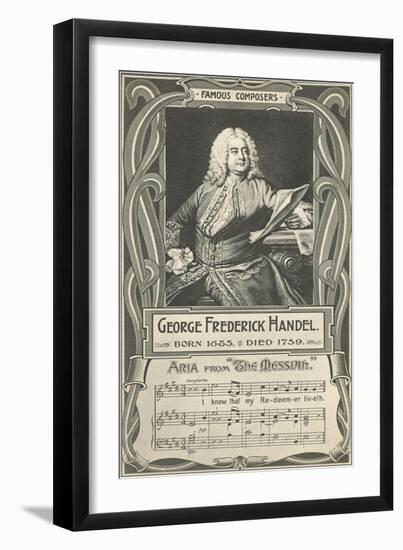 George Frederick Handel and the Messiah-null-Framed Art Print