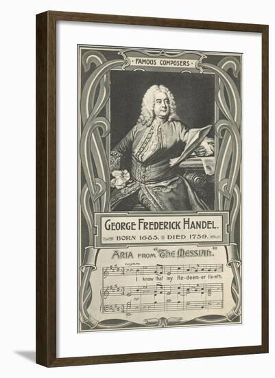 George Frederick Handel and the Messiah-null-Framed Art Print