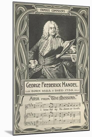 George Frederick Handel and the Messiah-null-Mounted Art Print