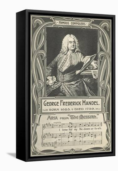 George Frederick Handel and the Messiah-null-Framed Stretched Canvas