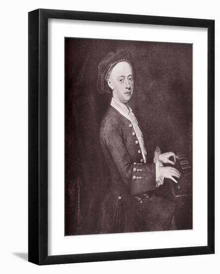 'George Frederick Handel', c1720, (1919)-Unknown-Framed Giclee Print