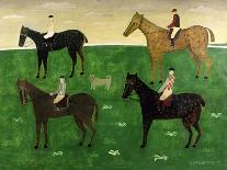 Horses and Jockeys-George Fredericks-Mounted Giclee Print