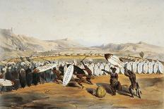 Umpanda Inspecting Troops at Nonduengi, 1849-George French Angas-Giclee Print