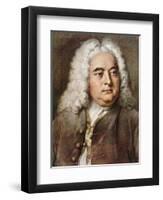 George Frideric Handel, 1685-1759 German composer-null-Framed Premium Giclee Print