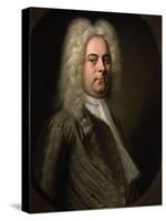 George Frideric Handel, German Composer, 1726-1728-Balthasar Denner-Stretched Canvas