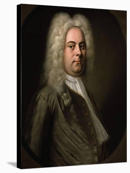 George Frideric Handel, German Composer, 1726-1728-Balthasar Denner-Stretched Canvas