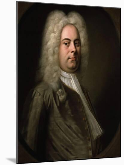 George Frideric Handel, German Composer, 1726-1728-Balthasar Denner-Mounted Giclee Print