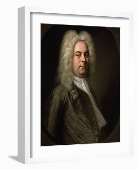 George Frideric Handel, German Composer, 1726-1728-Balthasar Denner-Framed Giclee Print