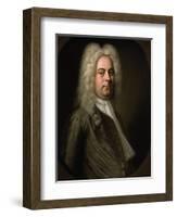 George Frideric Handel, German Composer, 1726-1728-Balthasar Denner-Framed Premium Giclee Print