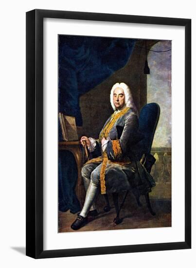 George Frideric Handel - portrait by Thomas Hudson-Thomas Hudson-Framed Giclee Print