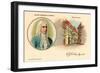 George Friederich Handel and Birthplace-null-Framed Art Print