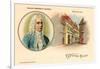 George Friederich Handel and Birthplace-null-Framed Art Print