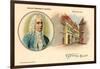 George Friederich Handel and Birthplace-null-Framed Art Print