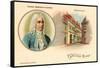 George Friederich Handel and Birthplace-null-Framed Stretched Canvas