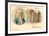 George Friederich Handel and Birthplace-null-Framed Premium Giclee Print