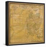 Plan of Boston Comprising a Part of Charlestown and Cambridge, c.1846-George G^ Smith-Framed Art Print