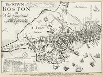 Boston Map, 1722-George G. Smith-Framed Giclee Print