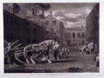 Woburn Sheepshearing, Engraved by Thomas Morris, 1811 (Engraving)-George Garrard-Framed Giclee Print