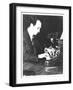 George Gershwin (1898-1937) American Composer, at the Piano, c.1935-null-Framed Photographic Print