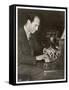 George Gershwin American Composer-null-Framed Stretched Canvas